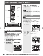 Preview for 40 page of Panasonic PV27DF4 - MONITOR/DVD COMBO Operating Instructions Manual