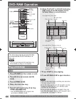 Preview for 44 page of Panasonic PV27DF4 - MONITOR/DVD COMBO Operating Instructions Manual