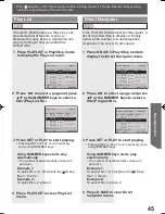 Preview for 45 page of Panasonic PV27DF4 - MONITOR/DVD COMBO Operating Instructions Manual