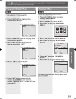 Preview for 51 page of Panasonic PV27DF4 - MONITOR/DVD COMBO Operating Instructions Manual