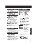 Preview for 65 page of Panasonic PVD4735S - DVD/VCR DECK Operating Instructions Manual