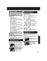 Preview for 67 page of Panasonic PVD4735S - DVD/VCR DECK Operating Instructions Manual