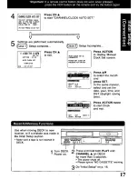 Preview for 17 page of Panasonic PVD4741 - DVD/VCR DECK Operating Instructions Manual