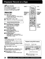 Preview for 20 page of Panasonic PVD4741 - DVD/VCR DECK Operating Instructions Manual