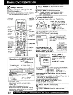 Preview for 22 page of Panasonic PVD4741 - DVD/VCR DECK Operating Instructions Manual