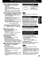 Preview for 23 page of Panasonic PVD4741 - DVD/VCR DECK Operating Instructions Manual