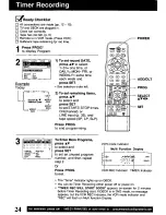 Preview for 24 page of Panasonic PVD4741 - DVD/VCR DECK Operating Instructions Manual