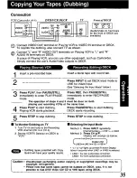 Preview for 35 page of Panasonic PVD4741 - DVD/VCR DECK Operating Instructions Manual