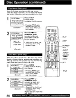 Preview for 38 page of Panasonic PVD4741 - DVD/VCR DECK Operating Instructions Manual