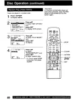 Preview for 40 page of Panasonic PVD4741 - DVD/VCR DECK Operating Instructions Manual