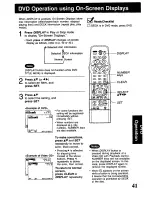 Preview for 41 page of Panasonic PVD4741 - DVD/VCR DECK Operating Instructions Manual