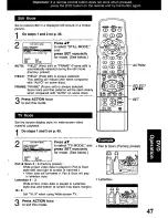 Preview for 47 page of Panasonic PVD4741 - DVD/VCR DECK Operating Instructions Manual