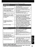 Preview for 51 page of Panasonic PVD4741 - DVD/VCR DECK Operating Instructions Manual