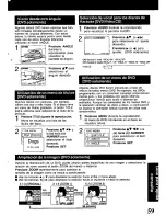 Preview for 59 page of Panasonic PVD4741 - DVD/VCR DECK Operating Instructions Manual