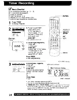 Preview for 24 page of Panasonic PVD4743 - DVD/VCR DECK Operating Instructions Manual