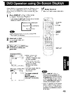 Preview for 41 page of Panasonic PVD4743 - DVD/VCR DECK Operating Instructions Manual