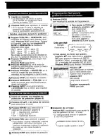 Preview for 57 page of Panasonic PVD4743 - DVD/VCR DECK Operating Instructions Manual