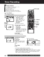 Предварительный просмотр 24 страницы Panasonic PVD4752 - DVD/VCR DECK Operating Instructions Manual