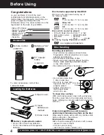 Предварительный просмотр 4 страницы Panasonic PVD4761 - DVD/VCR DECK Operating Instructions Manual