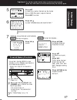 Предварительный просмотр 17 страницы Panasonic PVD4761 - DVD/VCR DECK Operating Instructions Manual