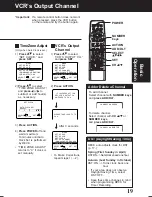 Предварительный просмотр 19 страницы Panasonic PVD4761 - DVD/VCR DECK Operating Instructions Manual