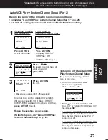 Предварительный просмотр 27 страницы Panasonic PVD4761 - DVD/VCR DECK Operating Instructions Manual