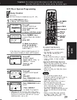 Предварительный просмотр 29 страницы Panasonic PVD4761 - DVD/VCR DECK Operating Instructions Manual