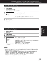 Предварительный просмотр 31 страницы Panasonic PVD4761 - DVD/VCR DECK Operating Instructions Manual