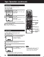 Предварительный просмотр 36 страницы Panasonic PVD4761 - DVD/VCR DECK Operating Instructions Manual