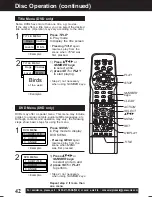 Предварительный просмотр 42 страницы Panasonic PVD4761 - DVD/VCR DECK Operating Instructions Manual