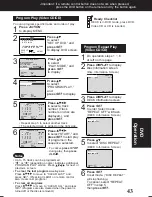 Предварительный просмотр 43 страницы Panasonic PVD4761 - DVD/VCR DECK Operating Instructions Manual