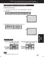 Preview for 47 page of Panasonic PVD4761 - DVD/VCR DECK Operating Instructions Manual