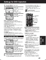 Preview for 49 page of Panasonic PVD4761 - DVD/VCR DECK Operating Instructions Manual