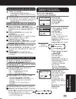 Preview for 59 page of Panasonic PVD4761 - DVD/VCR DECK Operating Instructions Manual