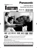 Preview for 1 page of Panasonic PVD734S - DVD/VCR DECK Operating Instructions Manual