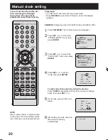 Preview for 20 page of Panasonic PVD734S - DVD/VCR DECK Operating Instructions Manual