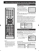 Preview for 33 page of Panasonic PVD734S - DVD/VCR DECK Operating Instructions Manual