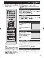 Preview for 37 page of Panasonic PVD734S - DVD/VCR DECK Operating Instructions Manual