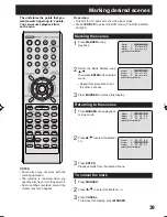 Preview for 39 page of Panasonic PVD734S - DVD/VCR DECK Operating Instructions Manual