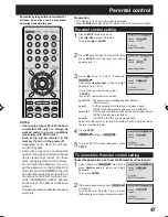 Preview for 47 page of Panasonic PVD734S - DVD/VCR DECK Operating Instructions Manual