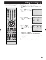 Preview for 49 page of Panasonic PVD734S - DVD/VCR DECK Operating Instructions Manual