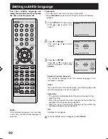 Preview for 50 page of Panasonic PVD734S - DVD/VCR DECK Operating Instructions Manual