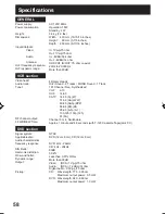 Preview for 58 page of Panasonic PVD734S - DVD/VCR DECK Operating Instructions Manual