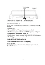 Preview for 5 page of Panasonic PVD734S - DVD/VCR DECK Service Manual