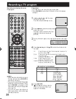 Предварительный просмотр 28 страницы Panasonic PVD744S - DVD/VCR DECK Operating Instructions Manual