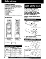 Предварительный просмотр 6 страницы Panasonic PVDF2000 - MONITOR/DVD COMBO Operating Instructions Manual