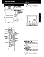 Предварительный просмотр 15 страницы Panasonic PVDF2000 - MONITOR/DVD COMBO Operating Instructions Manual