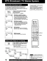 Предварительный просмотр 16 страницы Panasonic PVDF2000 - MONITOR/DVD COMBO Operating Instructions Manual