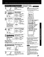 Предварительный просмотр 27 страницы Panasonic PVDF2000 - MONITOR/DVD COMBO Operating Instructions Manual