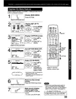 Предварительный просмотр 33 страницы Panasonic PVDF2000 - MONITOR/DVD COMBO Operating Instructions Manual